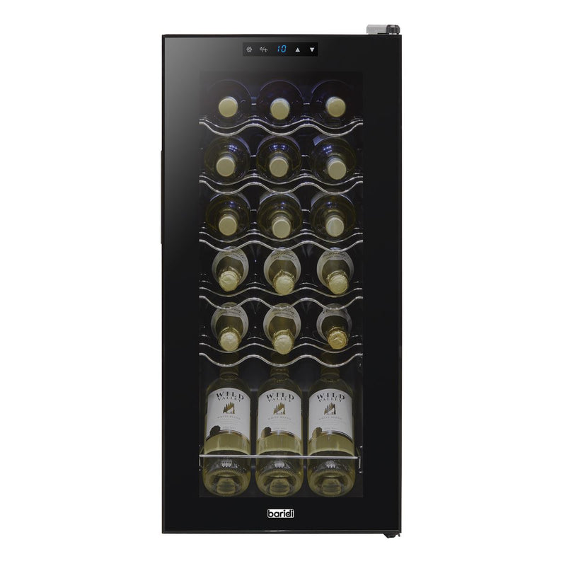 Baridi 18 Bottle Wine Fridge & Cooler - Black DH6 Baridi - Dynamic Drive