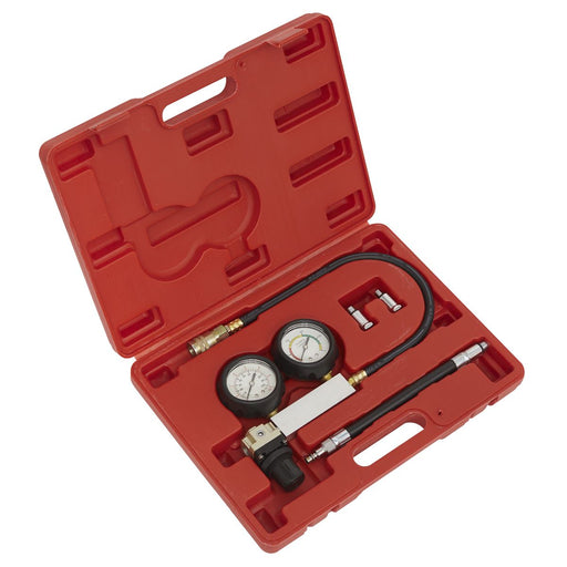 Sealey Cylinder Leakage Tester 2-Gauge Petrol Engine Fault Test Kit Head Gasket Sealey  - Dynamic Drive