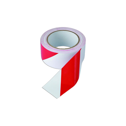 Connect Red & White Barrier Tape 50mm x 33m Adhesive 1pc 35367 Tool Connection - Dynamic Drive