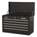 Sealey Topchest 5 Drawer with Ball-Bearing Slides - Black Sealey  - Dynamic Drive