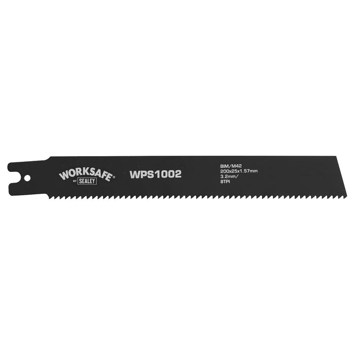 Sealey Pipe Saw Blade 200 x 25 x 1.7mm 8tpi Pack of 5 WPS1002 Sealey - Dynamic Drive