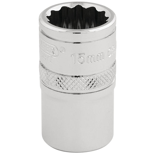 Draper HI-TORQ 12 Point Socket, 1/2" Sq. Dr., 15mm 33136 Draper - Dynamic Drive