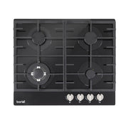Baridi Gas Hob with 4 Cooking Zones 60cm - Black DH226 Baridi - Dynamic Drive