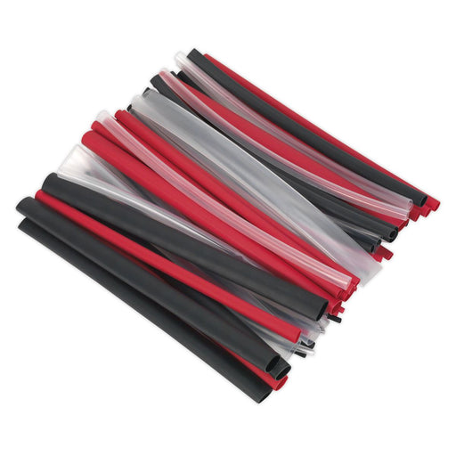 Sealey Heat Shrink Tubing Assortment 72pc Mixed Colours Adhesive Lined 200mm Sealey - Dynamic Drive