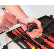 Silverline Screwdriver Set Slotted Phillips Electrician Insulated Soft Grip 11pc Silverline  - Dynamic Drive