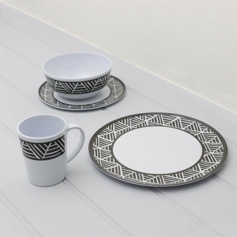 Melamine Nautica Tableware 16pc Leisurewize  - Dynamic Drive