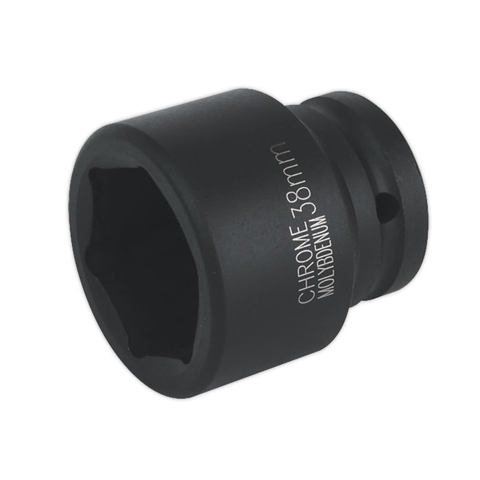 Sealey Impact Socket 38mm 3/4"Sq Drive IS3438 Sealey - Dynamic Drive