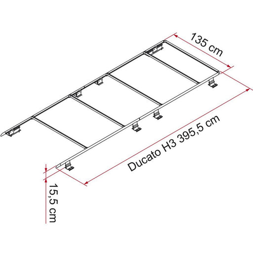 Fiamma Roof Rail Ducato H3 Fiamma - Dynamic Drive