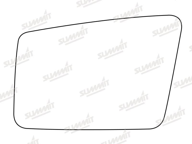Summit Stick-On Standard Mirror Glass fits Volvo 340 360 LHS Summit - Dynamic Drive