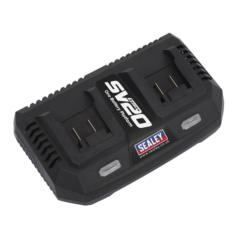 Sealey Dual Battery Charger 20V SV20 Series Lithium-ion CP20VMC2 Sealey - Dynamic Drive