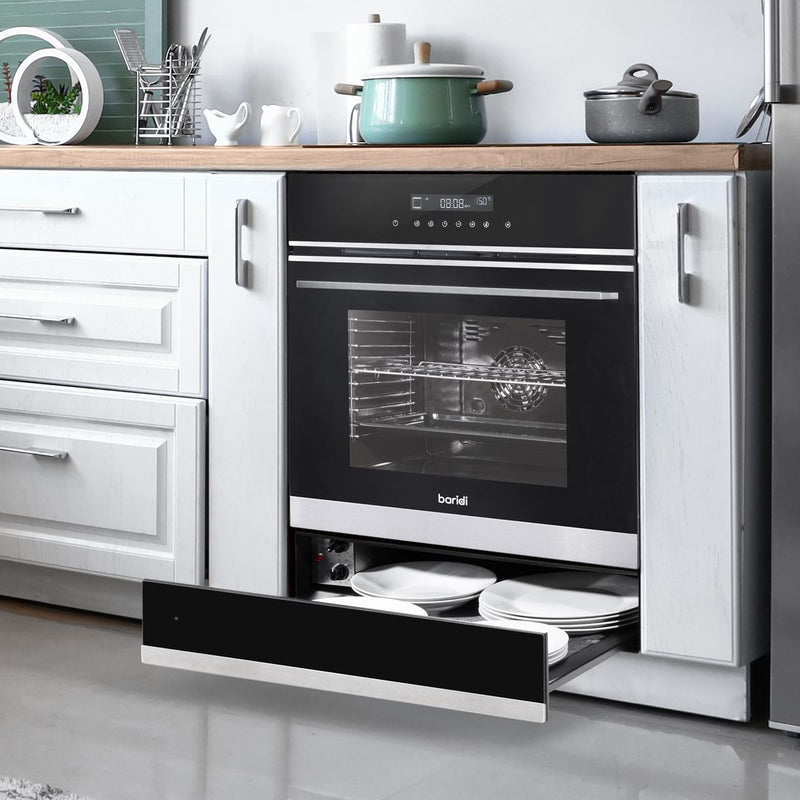 Baridi Integrated Warming Drawer 60cm - Black/Stainless Steel DH202 Baridi - Dynamic Drive