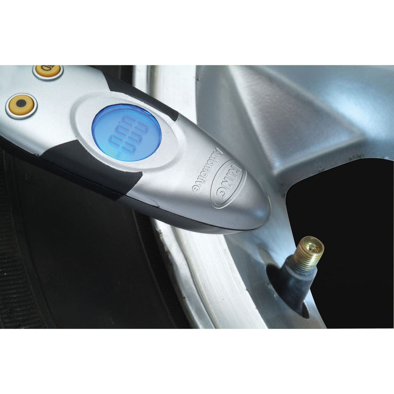 Ring RTG4 Digital Tyre Pressure Keyring Gauge with LED Torch Ring Automotive - Dynamic Drive