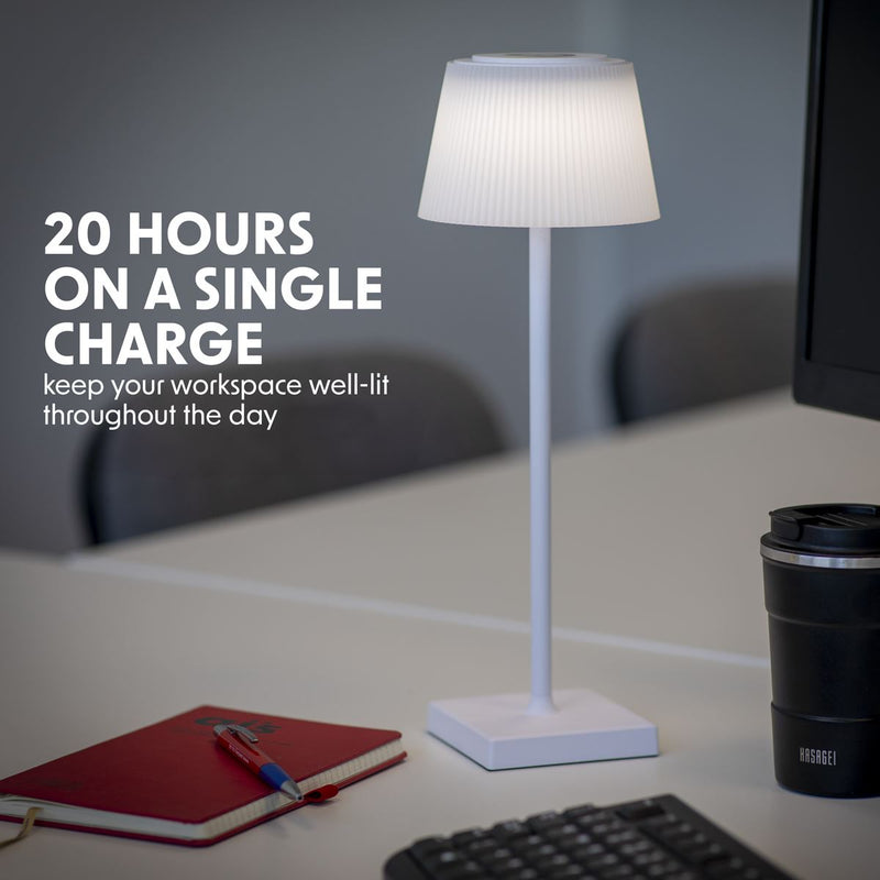 Dellonda Rechargeable Table Lamp for Home Office Restaurant RGB Colours Dellonda - Dynamic Drive