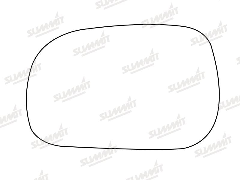 Summit Stick-On Standard Mirror Glass fits Renault Safrane LHS Summit - Dynamic Drive