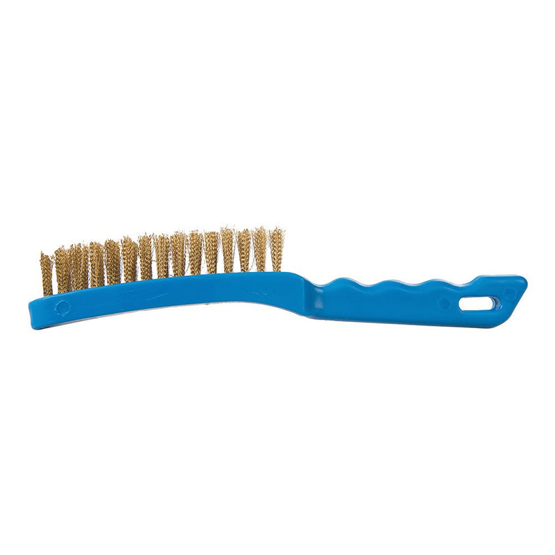 Silverline Brassed Wire Brush Plastic 4 Row Silverline - Dynamic Drive