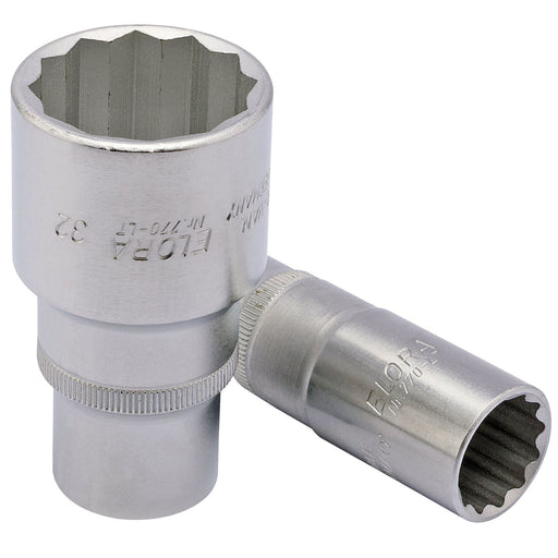 Draper Elora Deep Bi-Hexagon Socket, 1/2" Sq. Dr., 19mm 25119 Draper - Dynamic Drive