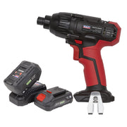 Sealey Impact Driver Kit 1/4"Hex Drive 20V SV20 Series 2 Batteries CP20VIDKIT Sealey - Dynamic Drive