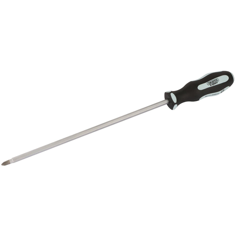 Draper 'Pound Thru' Cross Slot Soft Grip Screwdriver, No.2 x 250mm 63595 Draper - Dynamic Drive