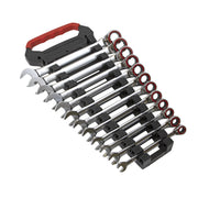Sealey Reversible Ratchet Combination Spanner Set 12pc Metric Platinum Series Sealey - Dynamic Drive