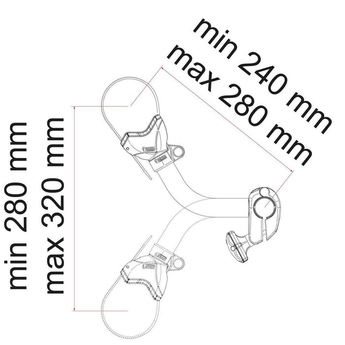 Fiamma Bike-Block Pro S 2 Aluminium (08831A01-) Fiamma - Dynamic Drive