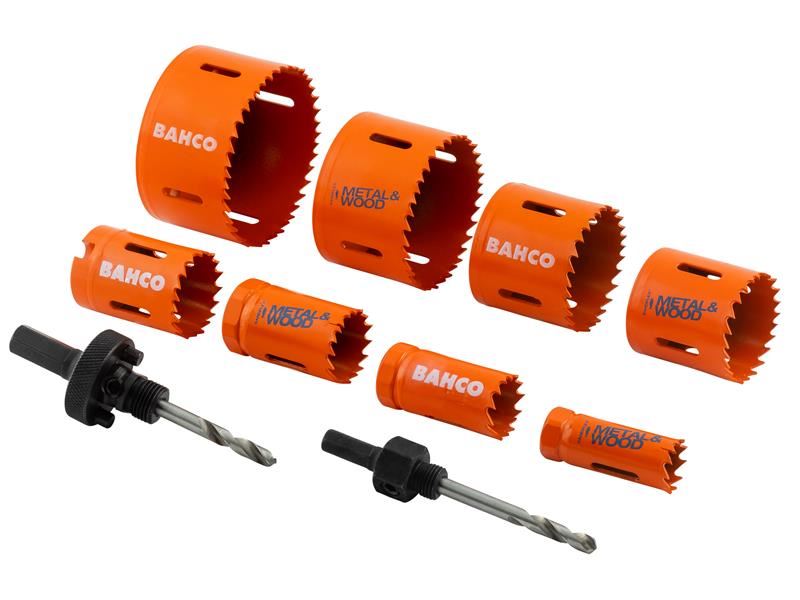 Bahco Electrician's Bi-Metal Holesaw Set, 10 Piece Bahco - Dynamic Drive
