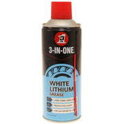 3 In One White Lithium Grease Spray 400ml Long lasting Lubrication for Metal & 3-In-One  - Dynamic Drive