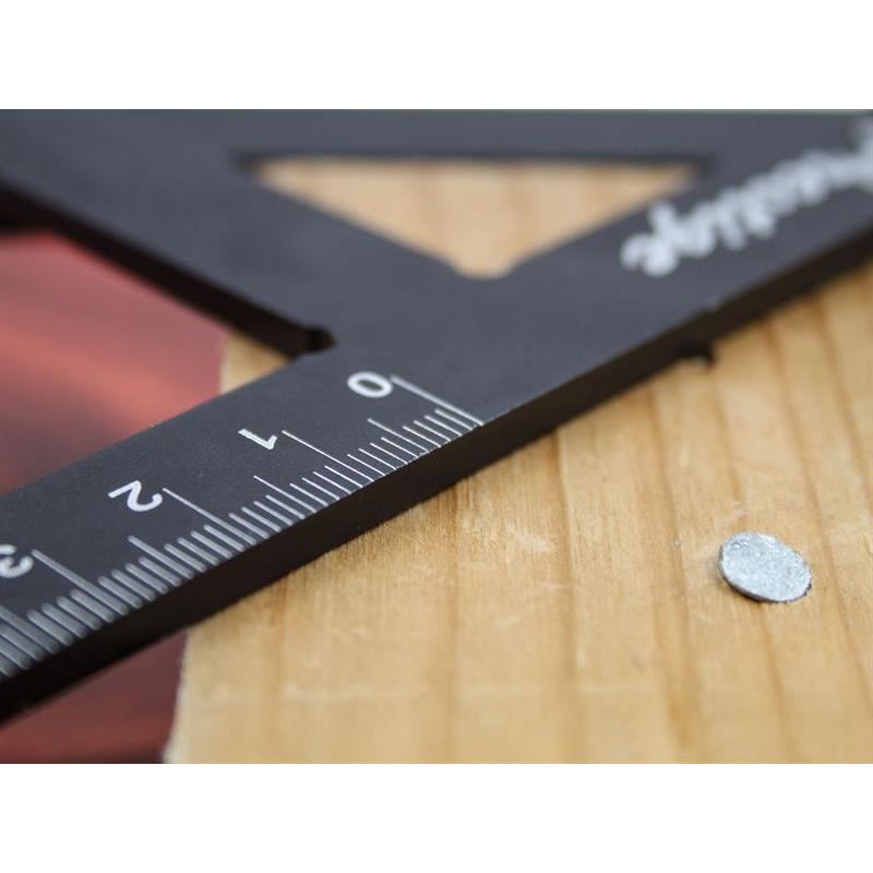 Faithfull Prestige Centre Finder Gauge Black Aluminium 100mm Faithfull - Dynamic Drive