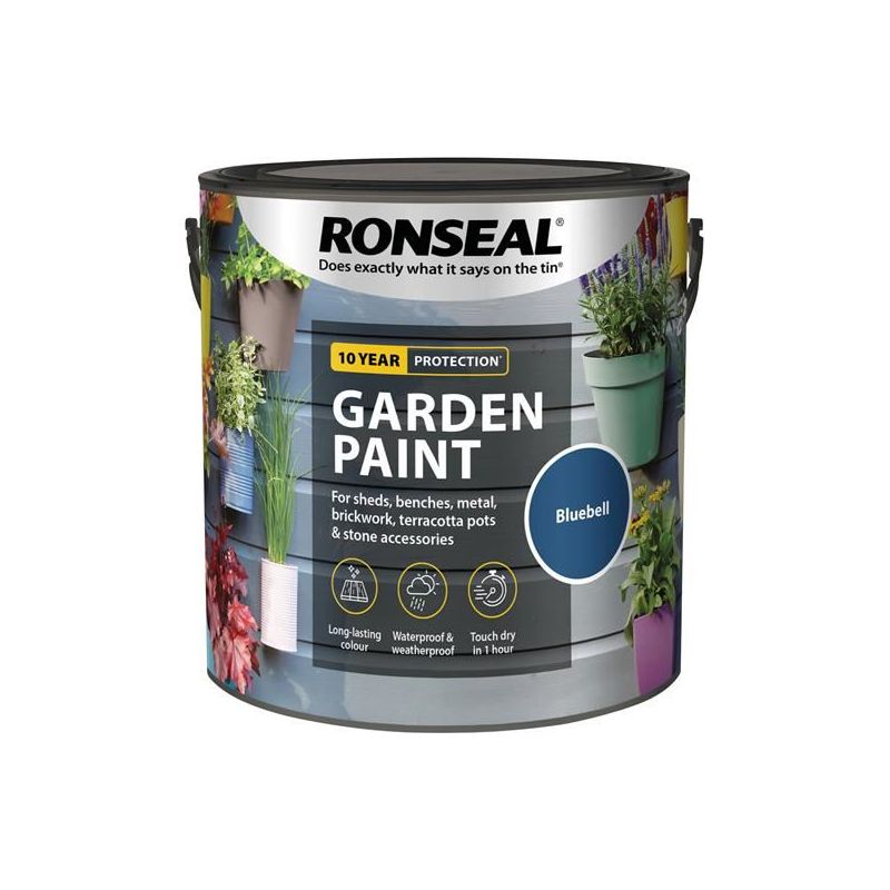 Ronseal Garden Paint Bluebell 2.5 litre Ronseal - Dynamic Drive