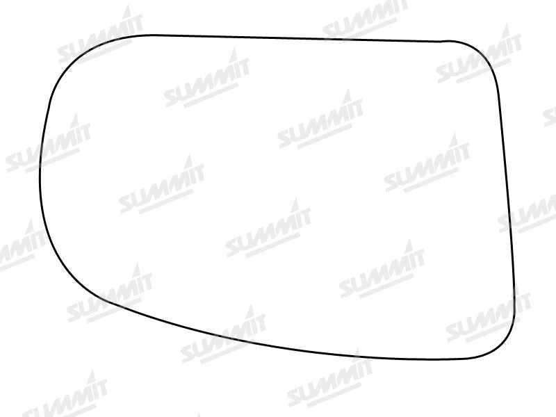 Summit Stick-On Aspheric Mirror Glass fits Mercedes E 99 to 03 RHS Summit - Dynamic Drive