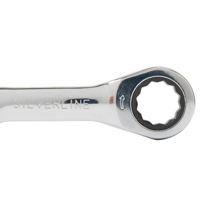 Silverline Stubby Ratchet Spanner Set 7pce 8 - 19mm Silverline - Dynamic Drive