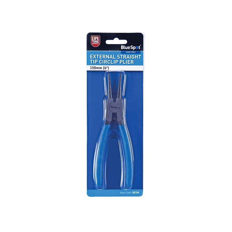 Bluespot Tools Circlip Pliers External Straight 150mm (6in) BlueSpot Tools - Dynamic Drive