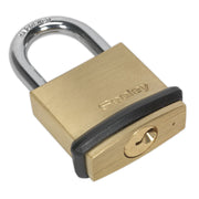 Sealey Brass Body Padlock 30mm PL200 Sealey - Dynamic Drive