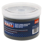 Sealey Grinding Disc115 x 6mm22mm Bore Pack of 12 PTC115G12 Sealey - Dynamic Drive
