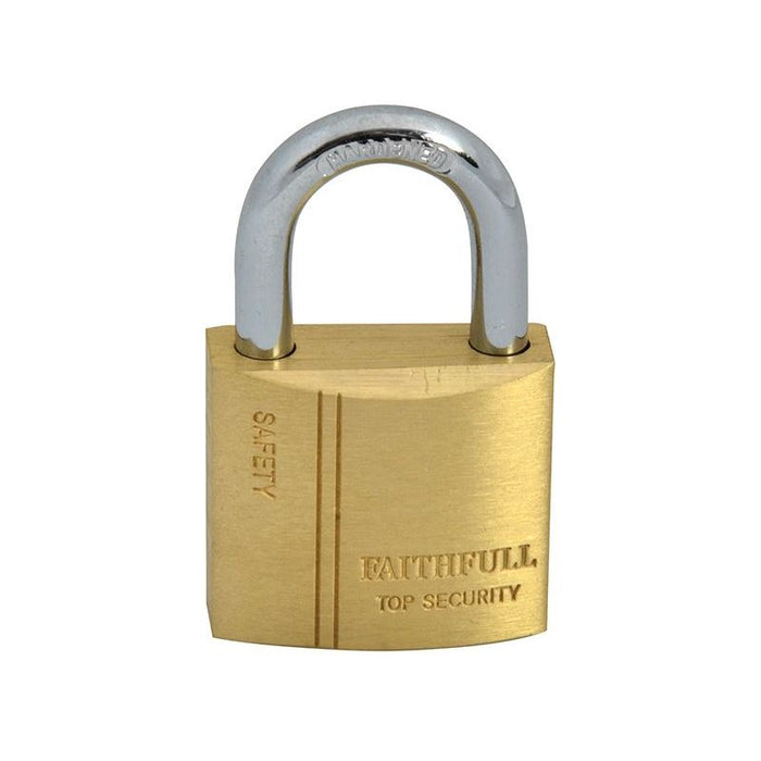 Faithfull Brass Padlock 30mm 3 Keys Faithfull - Dynamic Drive