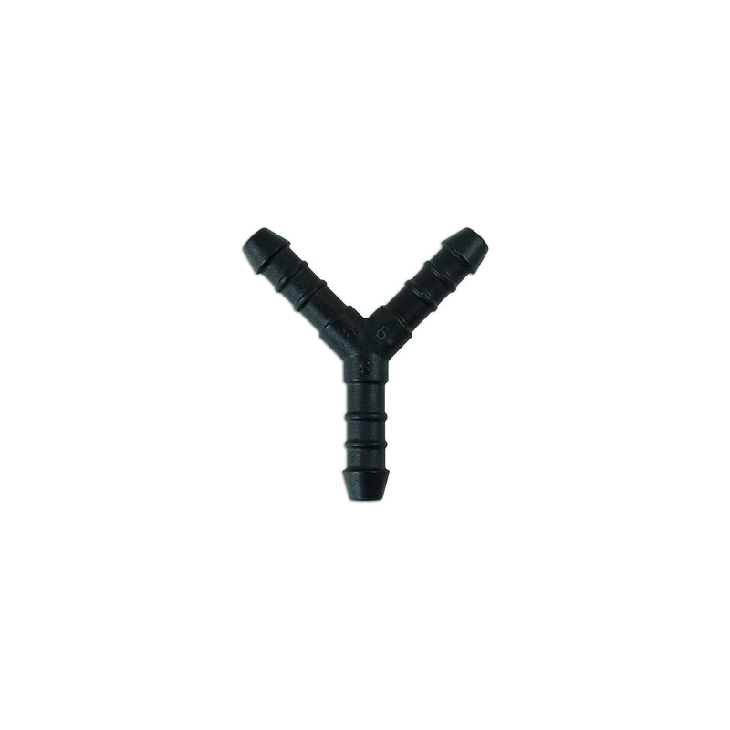 Connect Plastic Pipe Joiner Y-Piece 8mm 5pc 37269 Tool Connection - Dynamic Drive