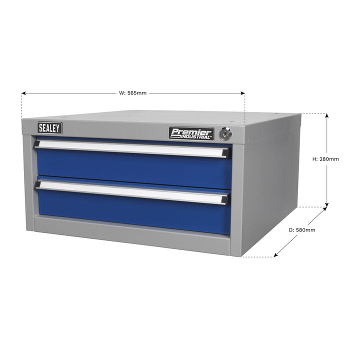 Sealey Double Drawer Unit for API Series Workbenches API9 Sealey - Dynamic Drive