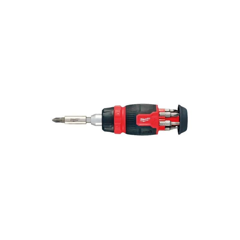 Milwaukee 8 In 1 Ratch Multi Bit Screwdriver 4932480581 Milwaukee - Dynamic Drive