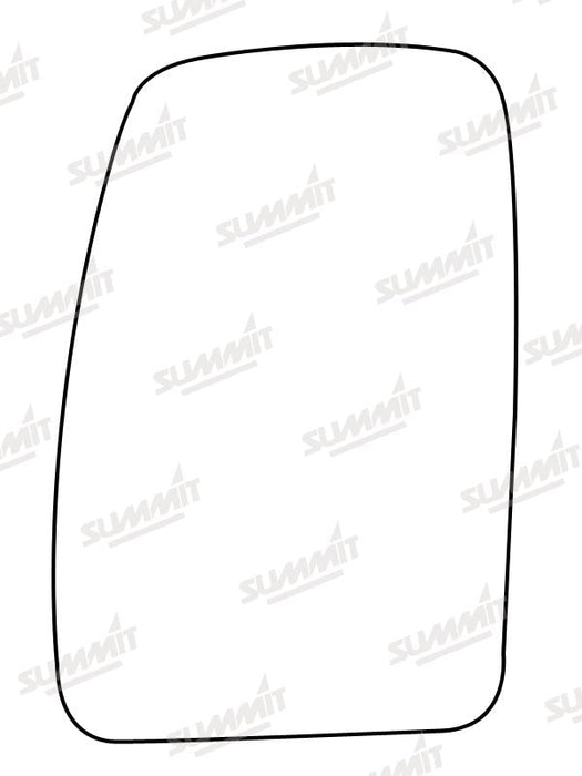 Summit Heated Base Plate With Commercial Mirror Glass fits Renault Master 10 on LHS Summit - Dynamic Drive