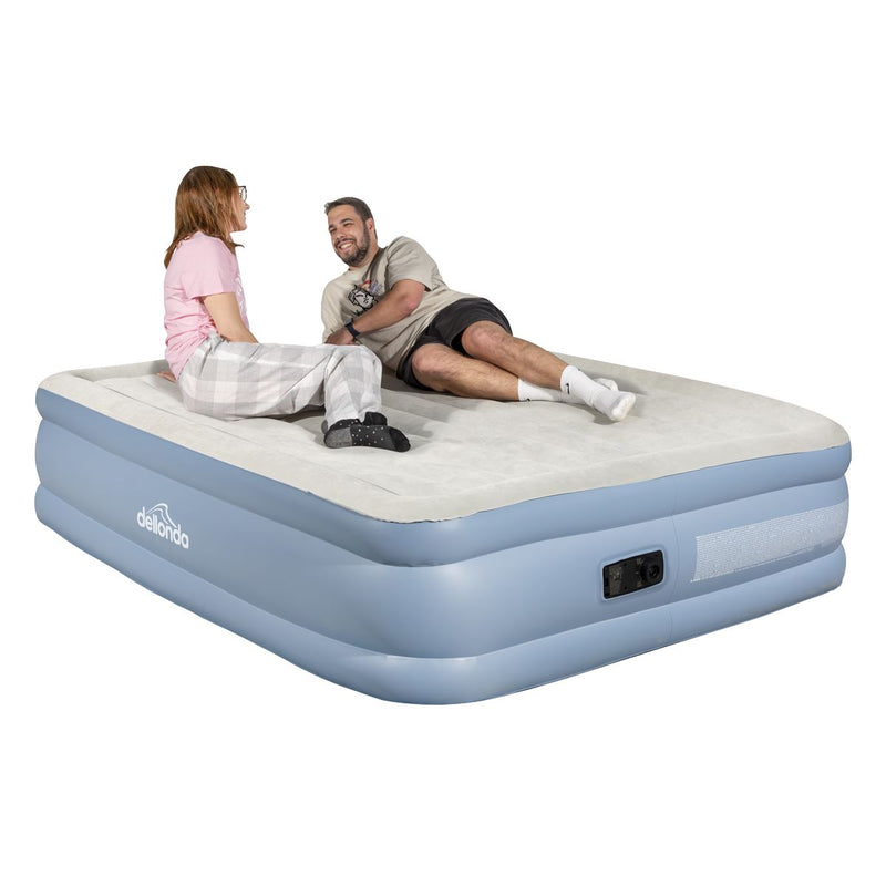 Dellonda Raised Air Bed with Built-in Electric Pump & Storage Bag - Queen Dellonda - Dynamic Drive