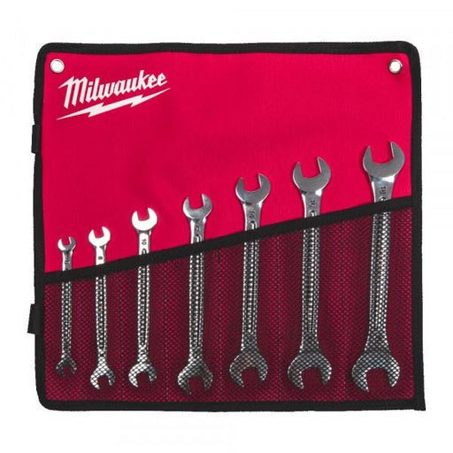 Milwaukee 7Pc Double Open End Spanner Set Milwaukee - Dynamic Drive