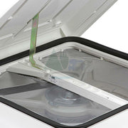Fiamma Turbo Roof Vent Standard Crystal Motorised Fan 400x400 Motorhome Caravan Fiamma  - Dynamic Drive