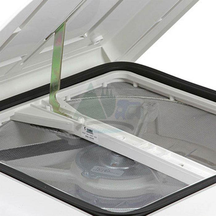 Fiamma Turbo Roof Vent Standard Crystal Motorised Fan 400x400 Motorhome Caravan Fiamma  - Dynamic Drive