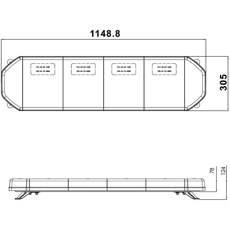 Ring Automotive RCV9821 TM LED Light Bar, 115 mm Ring Automotive - Dynamic Drive