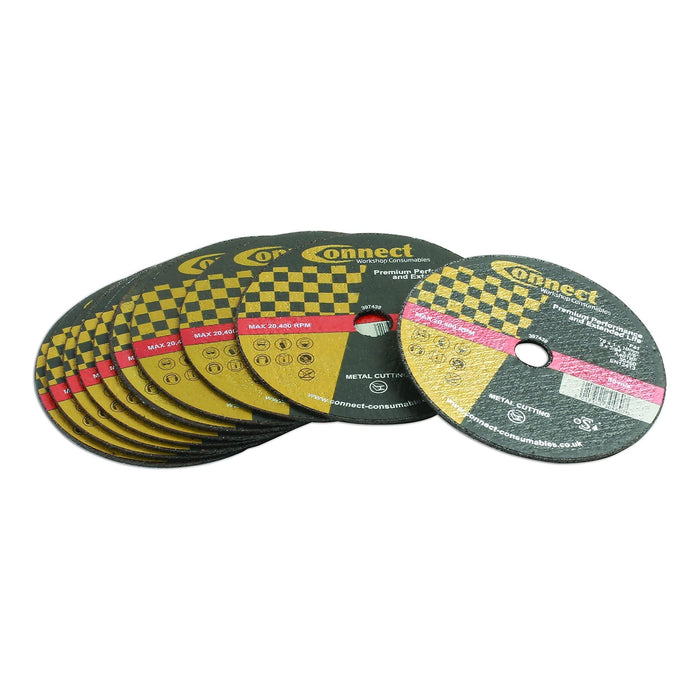 Connect Extra Thin Cutting Discs 75mm x 1.0mm 10pc 30460 Tool Connection - Dynamic Drive