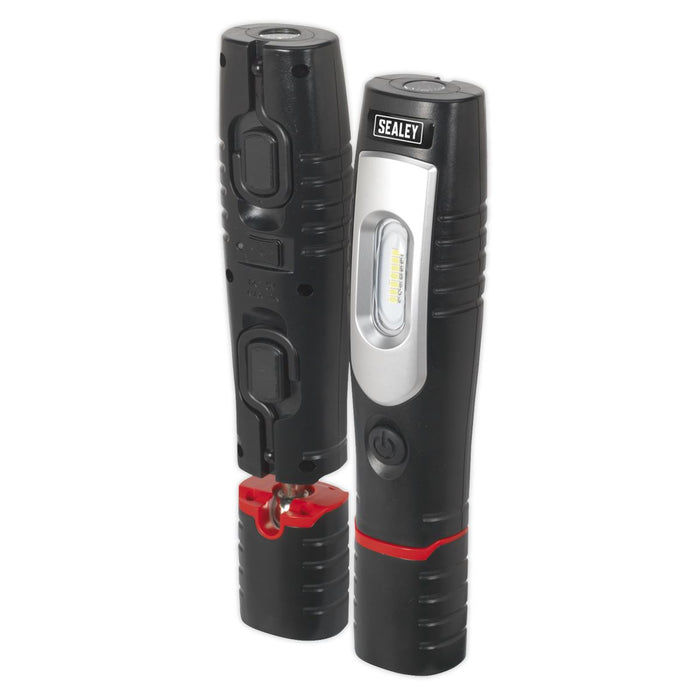 Sealey LED3602 Rechargeable 360° Inspection Lamp 7 SMD+3W LED Lithium-ion Sealey  - Dynamic Drive