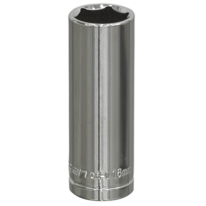 Seigen by Sealey WallDrive Socket 16mm Deep 3/8"Sq Drive S0594 Seigen by Sealey  - Dynamic Drive