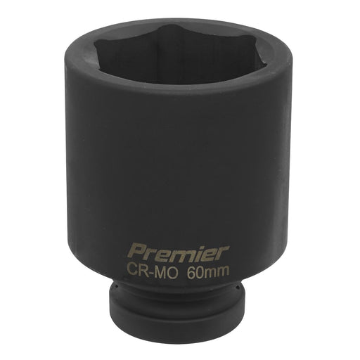 Sealey Impact Socket 60mm Deep 1"Sq Drive IS160D Sealey - Dynamic Drive