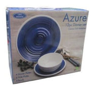 Azure 12 Piece Premium Plus Dinner Set AZ0112 UK Camping And Leisure - Dynamic Drive