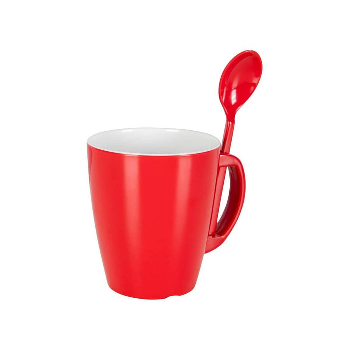 Gimex Colour Line Mug With Spoon Rainbow 390ml 4 Pieces Gimex - Dynamic Drive