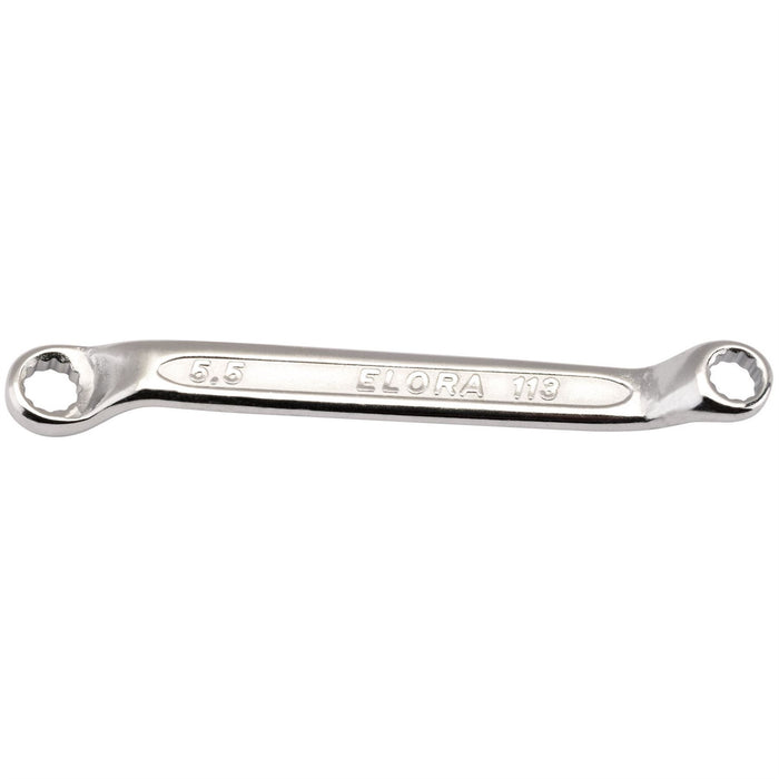 Draper Elora Midget Deep Crank Metric Ring Spanner, 5 x 5.5mm 02597 Draper - Dynamic Drive